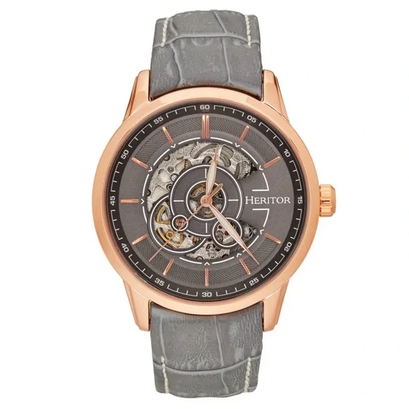 Heritor Men's Gold and Gray Watch